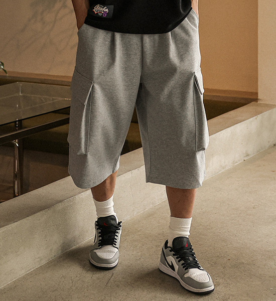 <br>(XL-6XL)<BR>초로키 Capri Cargo Banding Pants