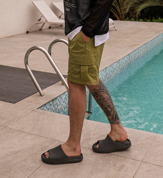 (M-4XL)<br>얀코 cargo banding shorts 364