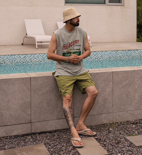 (M-4XL)<br>얀코 cargo banding shorts 364