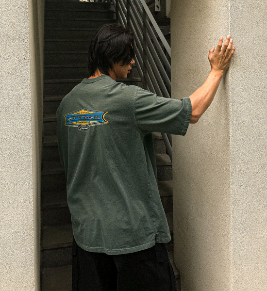 (L-5XL)<br>자비도프 pigment Short T shirts