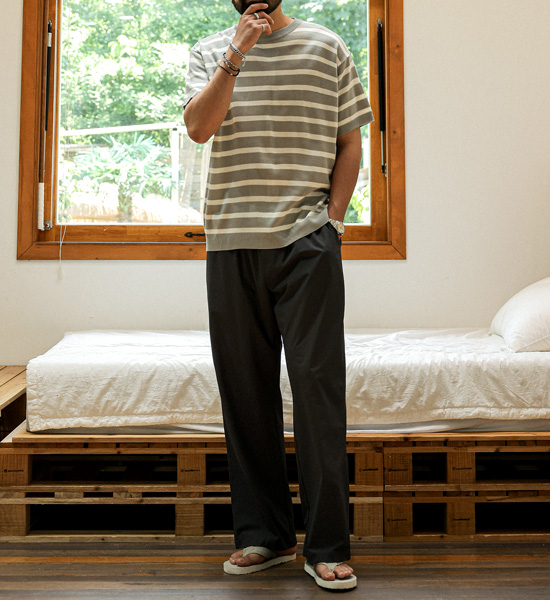 (L-5XL)<br>아바디아 Semi-wide fit banding pants
