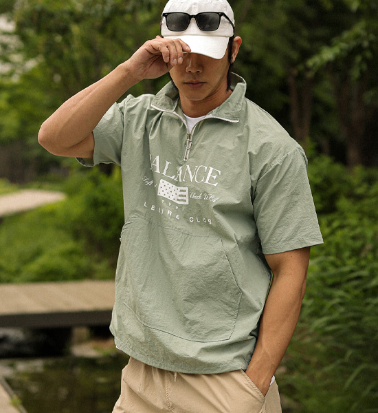 배럿 Short-sleeve anorak