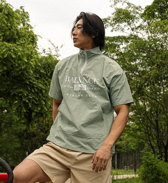 배럿 Short-sleeve anorak