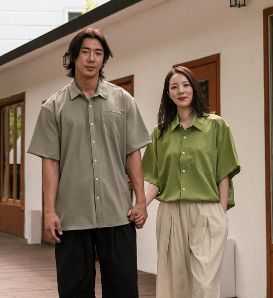 (L-5XL)<br>캐플란 Cooling spandex short-sleeved shirt