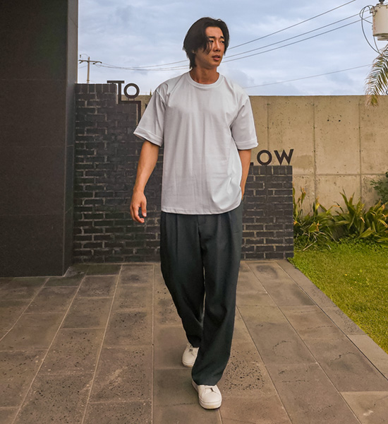 (XL-6XL)<BR>미슈키 Semi-wide fit 뒷밴딩팬츠 SET003-P