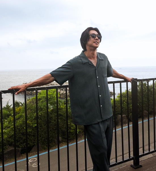 (XL-6XL)<BR>피온키 Open Collar short-sleeved shirt SET003-N