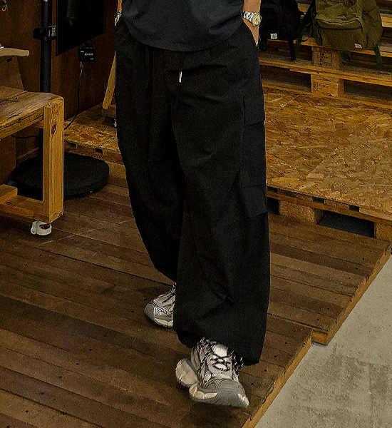 (L-4XL)<br>오파니 wide fit cargo-banding pants 3002