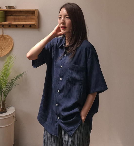 (L-5XL)<BR>실리아나 short-sleeved shirt