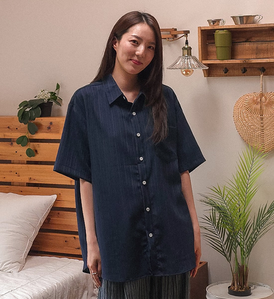 (L-5XL)<BR>실리아나 short-sleeved shirt