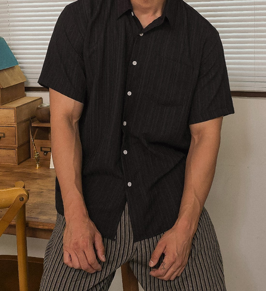 (L-5XL)<BR>실리아나 short-sleeved shirt