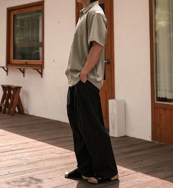 (M-4XL)<br>파슈카니 Semi-wide fit linen banding pants