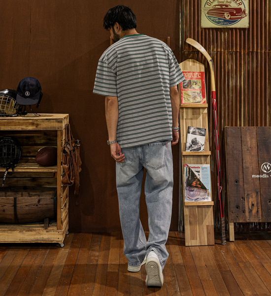 (XL-6XL)<br>브자니카 Stripe Short T shirts 1677