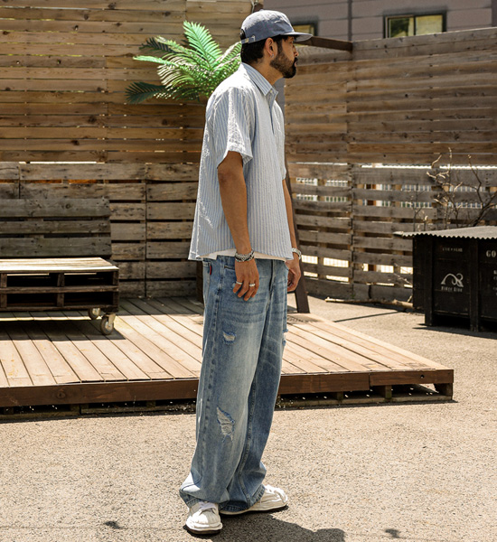 (28-40)<br>칸차스 Semi-wide fit denim pants 8931