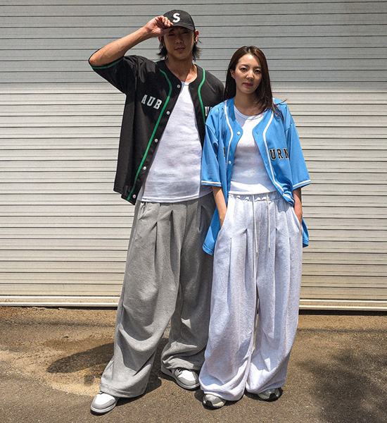 그로드노 wide fit banding pants