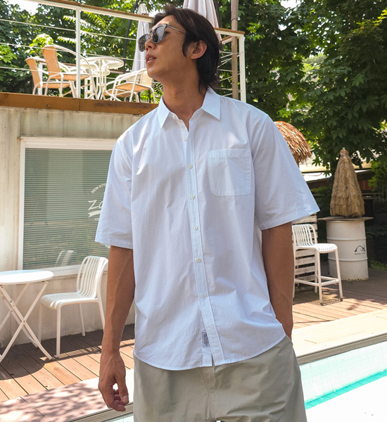 (L-6XL)<BR>모카렌 short-sleeved shirt
