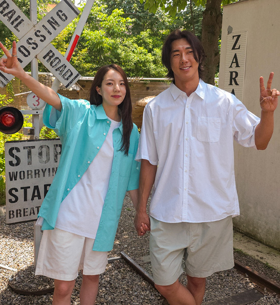 (L-6XL)<BR>모카렌 short-sleeved shirt