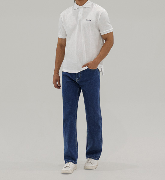 시노코사 short-sleeved collar T-shirt
