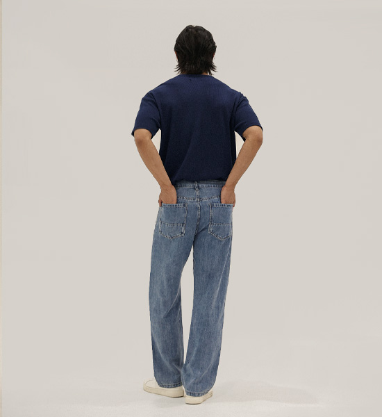 (28-40)<br>차빈 standard fit denim pants 8971