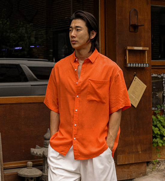 (XL-6XL)<br>모이라나 linen short-sleeved shirt N015