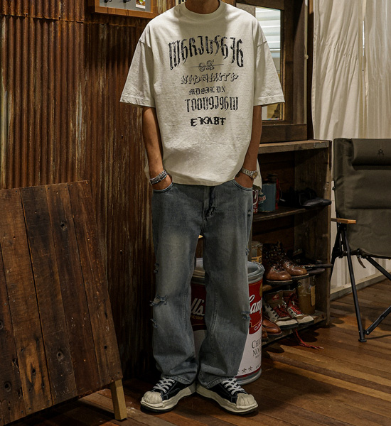 (28-40)<br>티라파타 Semi-wide fit denim pants 8952