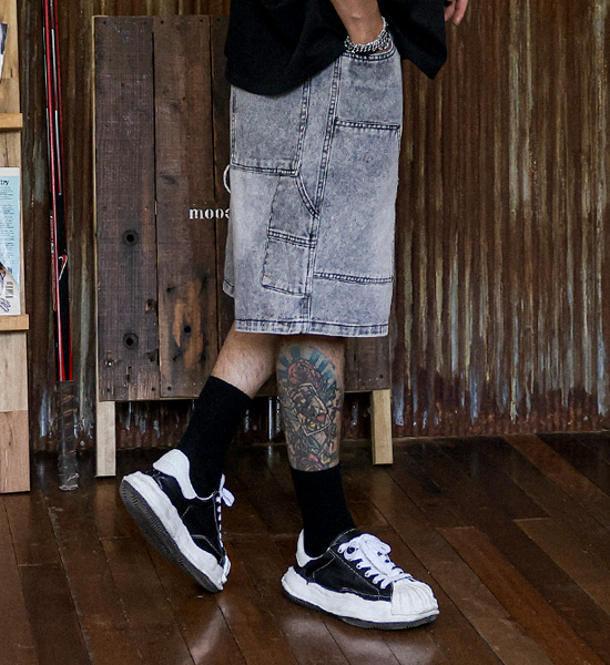 (L-6XL)<br>보르보르 denim banding shorts 40628