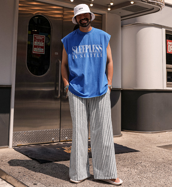 치르판 pigment Sleeveless shirts