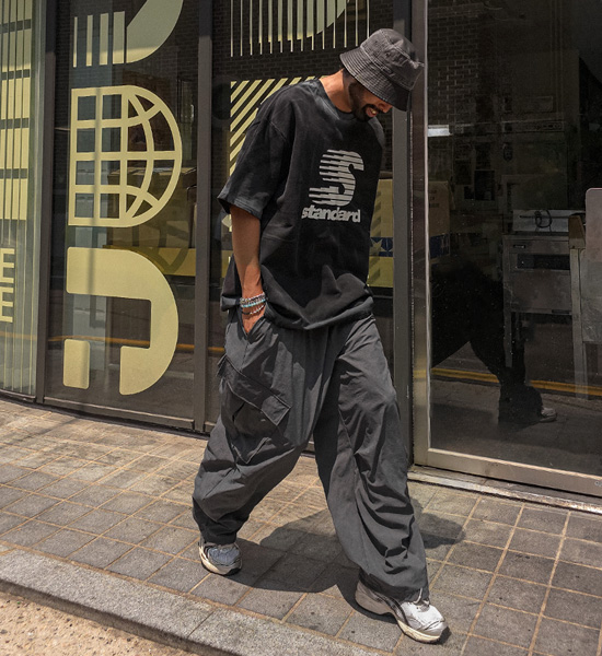 (XL-5XL)<BR>루오스토 Semi-wide fit 카고밴딩밴츠