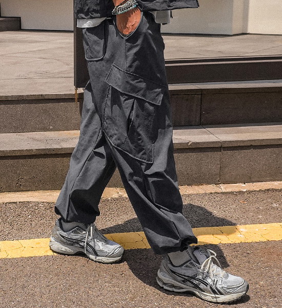 (XL-5XL)<BR>루오스토 Semi-wide fit 카고밴딩밴츠
