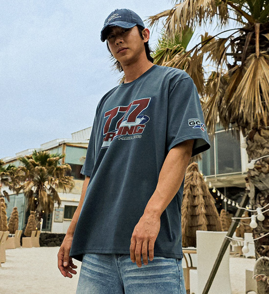 (XL-6XL)<BR>마옹 pigment Short T shirts 777