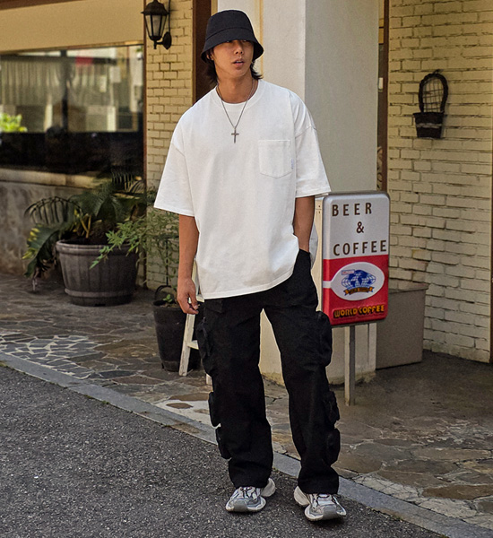 <font color="#FF0000">무료교환반품</font><br>(XL-6XL)<br>에밀리오 포켓 Short T shirts