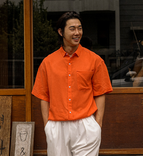 (XL-6XL)<br>모이라나 linen short-sleeved shirt N015