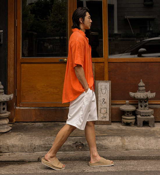 (XL-6XL)<br>모이라나 linen short-sleeved shirt N015