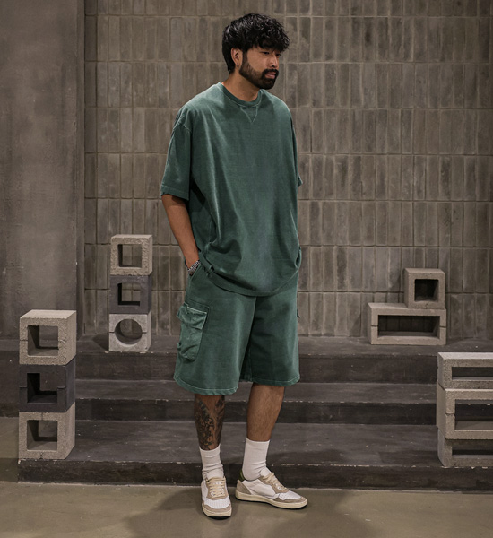(XL-6XL)<BR>킹가로이 pigment Short T shirts