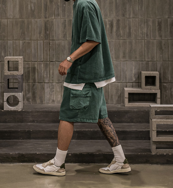 (XL-6XL)<BR>킹가로이 pigment Short T shirts