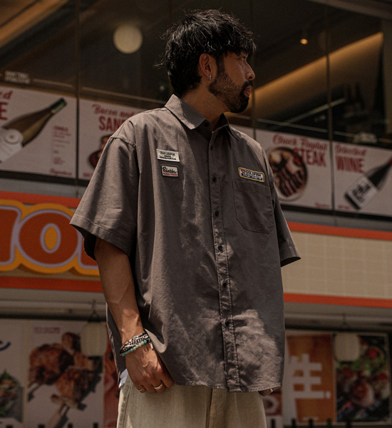 카르발라 linen short-sleeved shirt