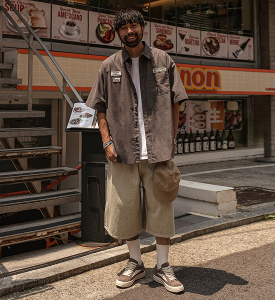 카르발라 linen short-sleeved shirt