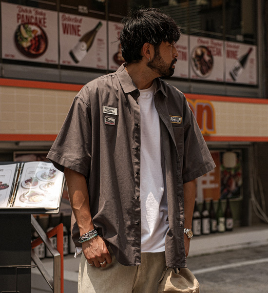 카르발라 linen short-sleeved shirt