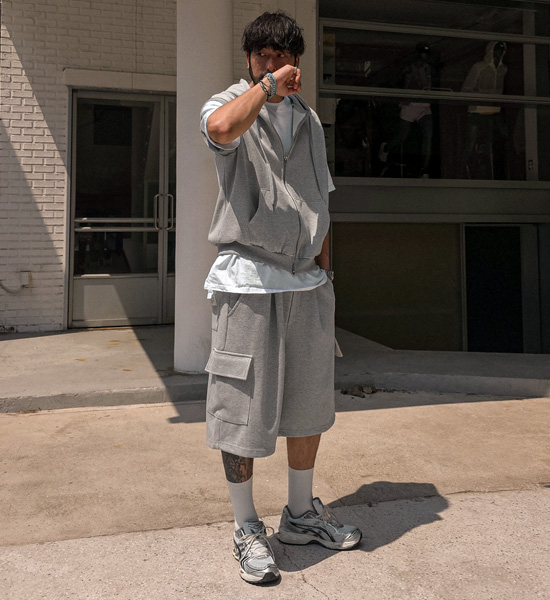 (XL-5XL)<br>포르카모 cargo banding shorts