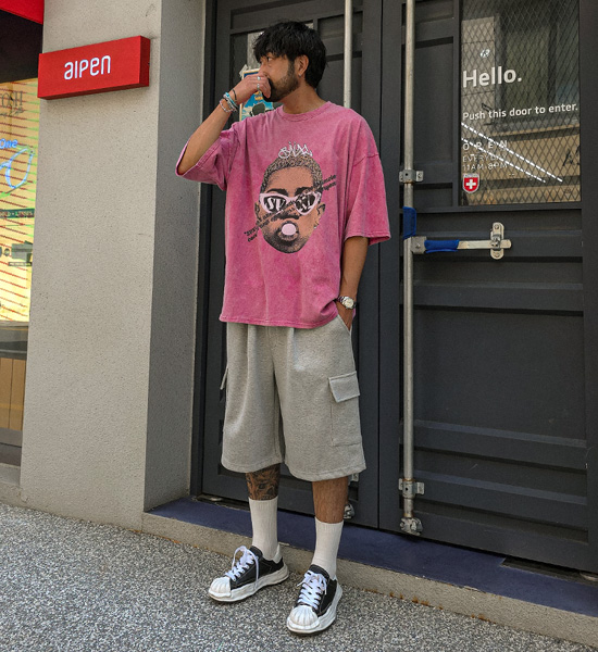 (XL-5XL)<br>포르카모 cargo banding shorts