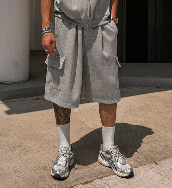(XL-5XL)<br>포르카모 cargo banding shorts