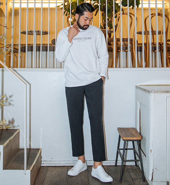 (L-6XL)<BR>바프 히든옆밴딩 Slacks