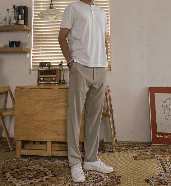 (M-6XL)<br>부카밀 standard fit Banding Slacks 163