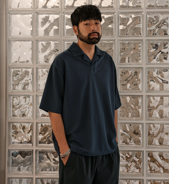 (XL-4XL)<BR>에르딩 short-sleeved collar T-shirt
