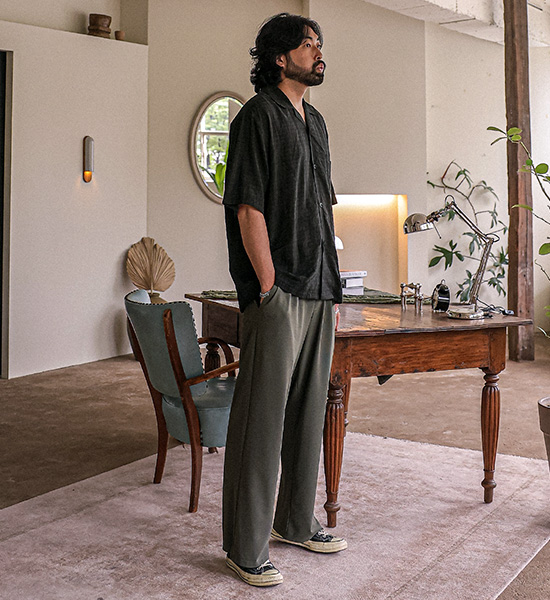 <font color="#fd6241">★오까네데이★</font><br>(L-6XL)<br>포엘러 Waffle banding pants(standard fit/wide fit)