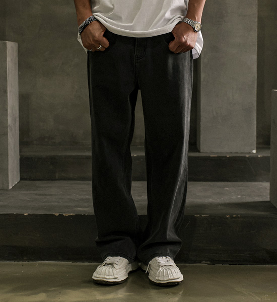 (L-6XL)<br>크리코바 워싱데님팬츠(standard fit/wide fit)