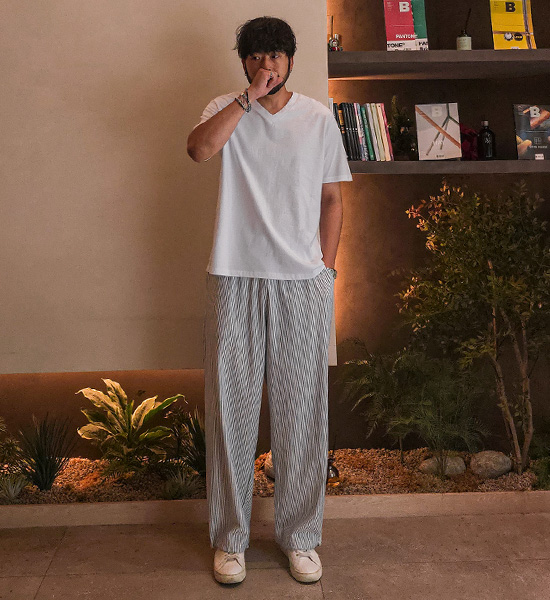 (M-5XL)<br>캐러멜 v 베이직코튼T<br><font color="#098a09"><B>Select length (Basic,Long+8cm)</B></font>