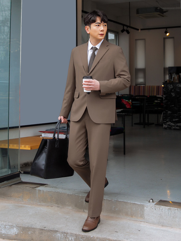 (M-6XL)<BR>메이도프 Jacket+나이브스 Back banding Slacks <br><font color="#098a09"><B>Select length (Basic,Long+10cm)</B></font>
