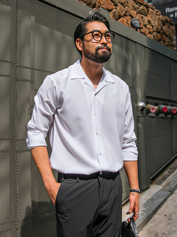 (L-6XL)<br>델리언 open collar shirt