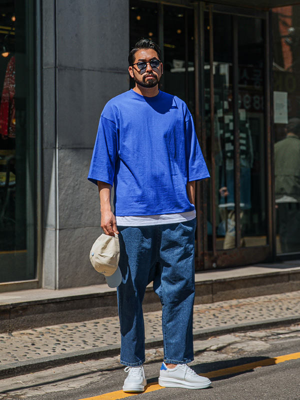 (XL-6XL)<br>럭커 layered Short T shirts
