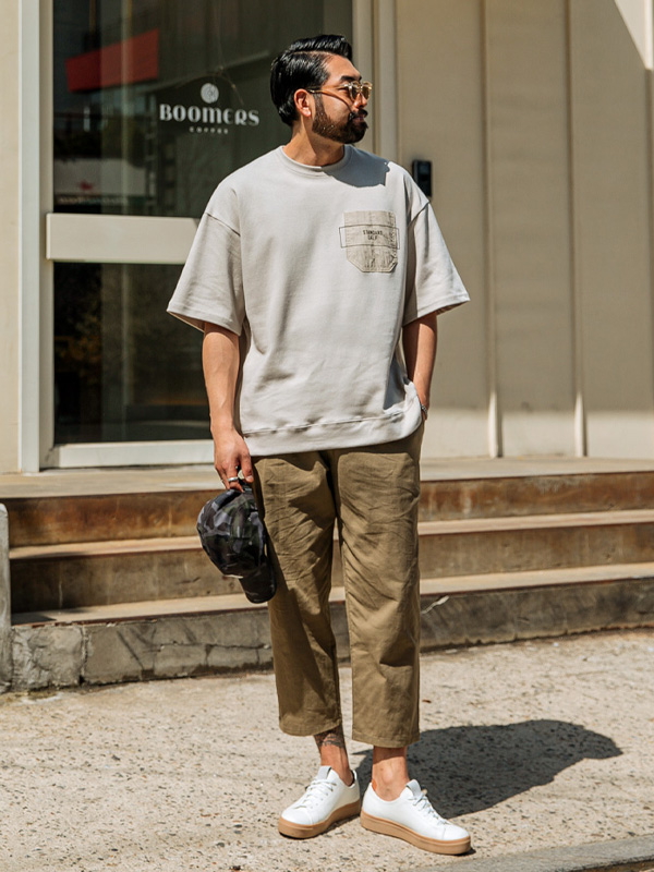 (XL-6XL)<br>보네타 pocket short-sleeved T-shirt